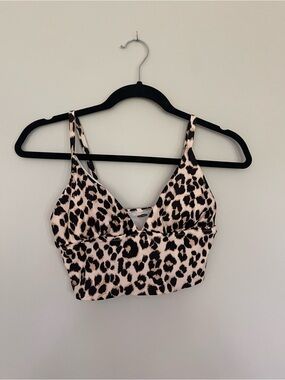 Old Navy Leopard Print Bikini Top